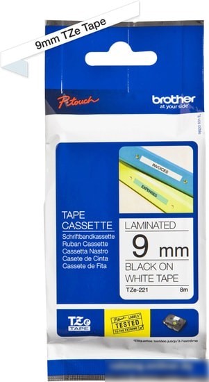Картридж-лента для термопринтера Brother TZe-221