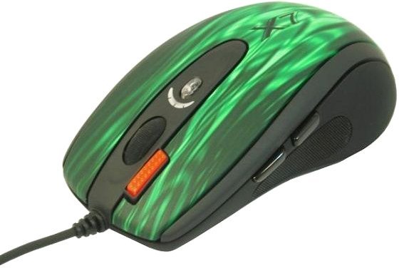 Игровая мышь A4Tech XL-750BK (Green Fire)