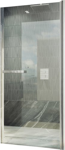 Душевая дверь MaybahGlass 198x90 MGD-448-5 (прозрачное стекло/хром матовый)