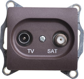 Розетка телевизионная Schneider Electric Glossa GSL000897 (шоколад)