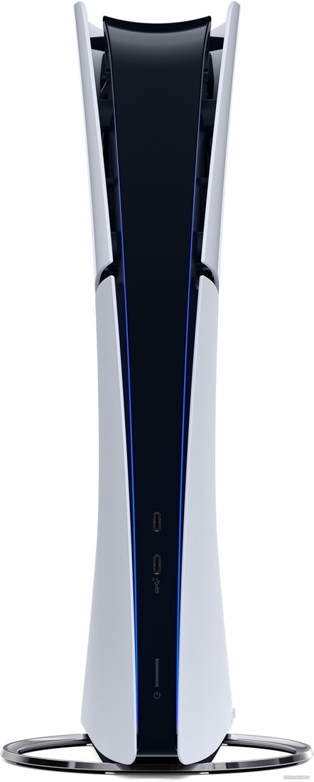 Игровая приставка Sony PlayStation 5 Slim Digital Edition CFI-21XX (2 ревизия, без дисковода, 2 геймпада, белый/черная полночь)