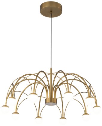Подвесная люстра Евросвет Ragno 90030/10 LED (золото, 4000К)