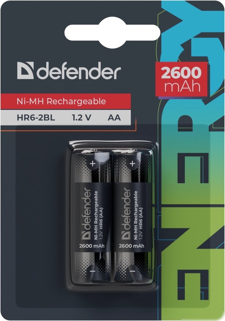 Аккумулятор Defender HR6-2BL 2600 mAh