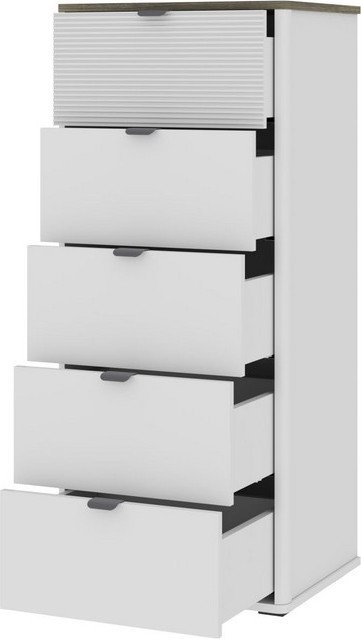 Комод Anrex Simple 5S (белый/монте/джелато)