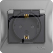 Розетка Schneider Electric Glossa GSL000348 (алюминий)