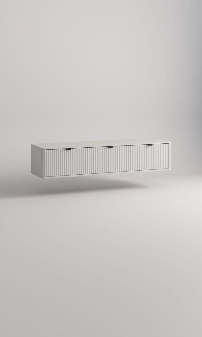 Тумба Arvento Rondo RTV 3D (белый/эко джелато)