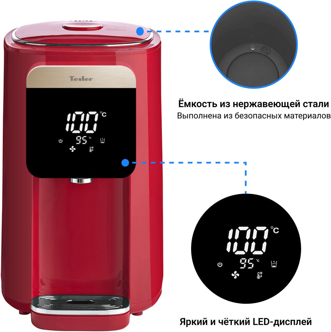 Термопот Tesler TP-5045 (красный)