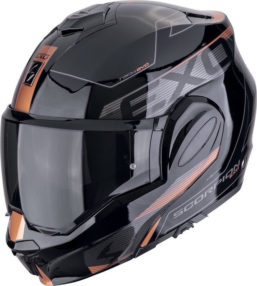 Мотошлем Scorpion Exo Exo-Tech Evo Traveller (р. L, черный/медный)