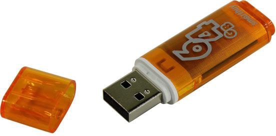 USB Flash SmartBuy Glossy 64GB (оранжевый)