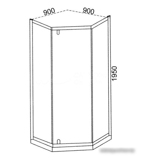 Душевой уголок Cerutti Spa C3AB 90x90