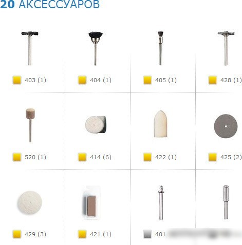 Набор оснастки Dremel 684 20 предметов [26150684JA]