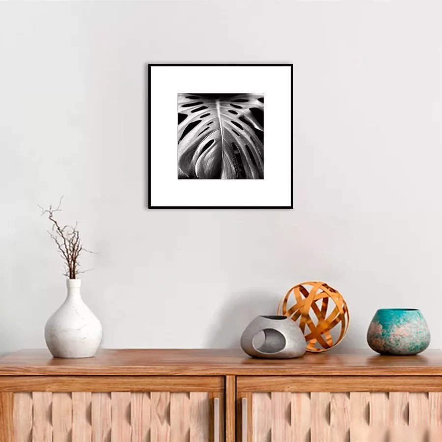 Картина Stamprint Листья 2 BW008 (50x50)