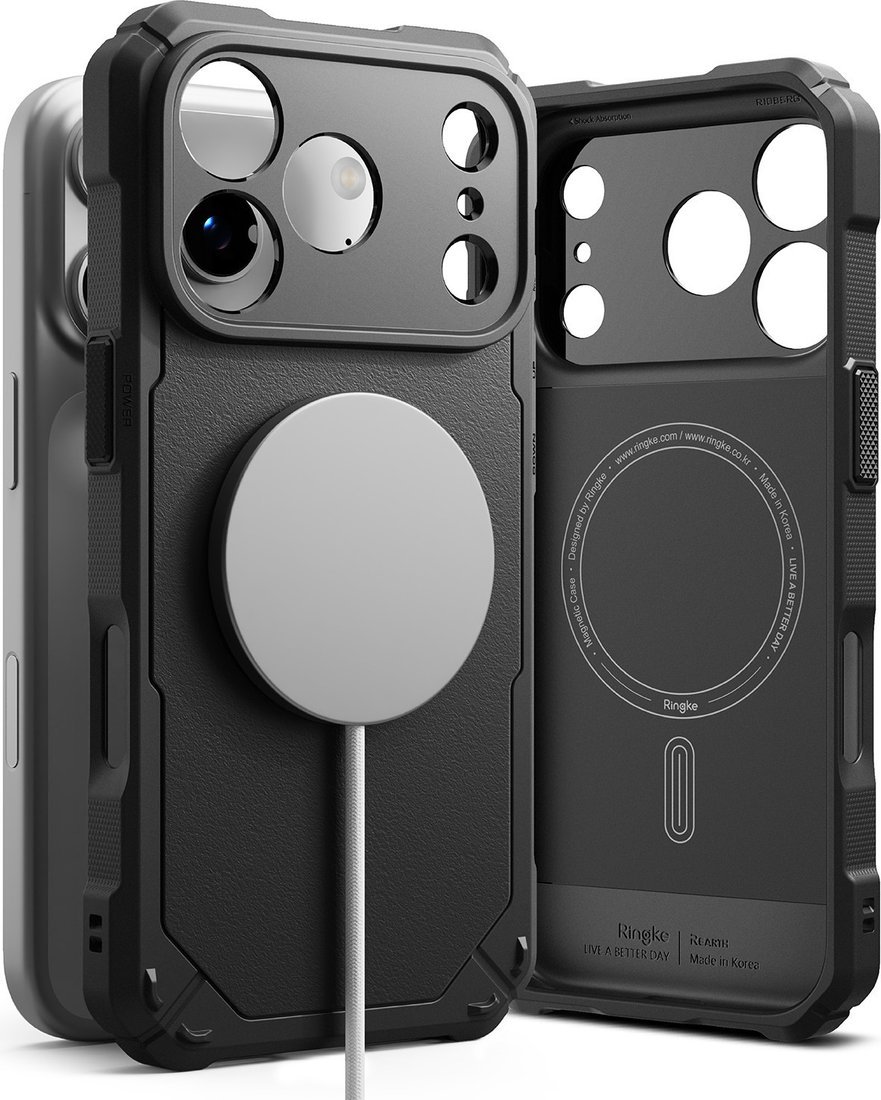 Чехол для телефона Ringke Rugged Gear Magnetic для iPhone 17 Pro Max (Black)