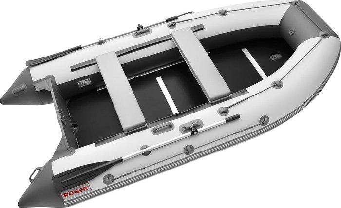 Моторно-гребная лодка Roger Boat Hunter Keel 3000 (малокилевая, белый/графит)