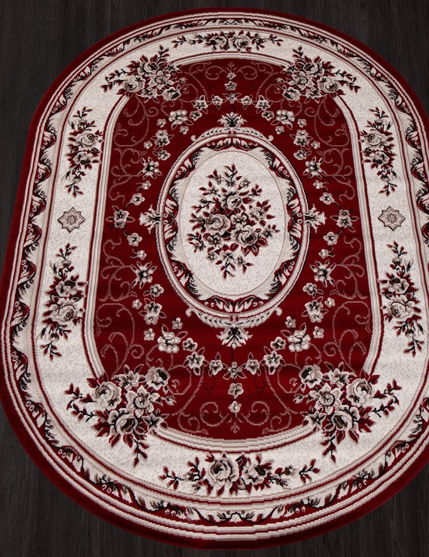 Ковер для жилой комнаты Merinos Gavana 5444-OVAL-RED (3x4)