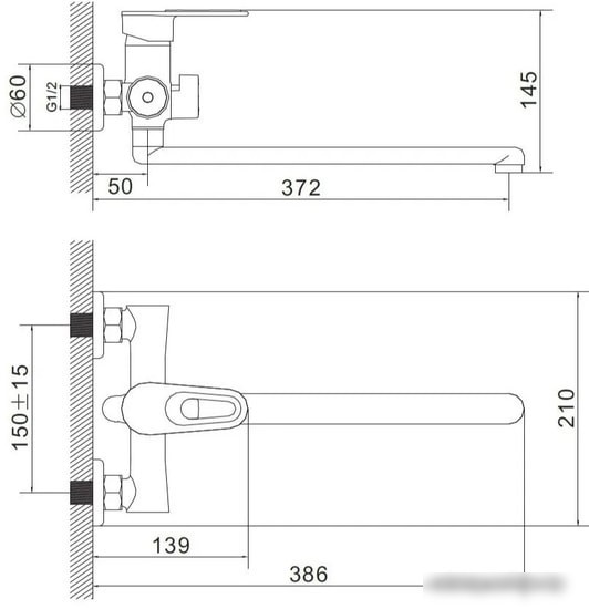 Смеситель Эверест B22-274A