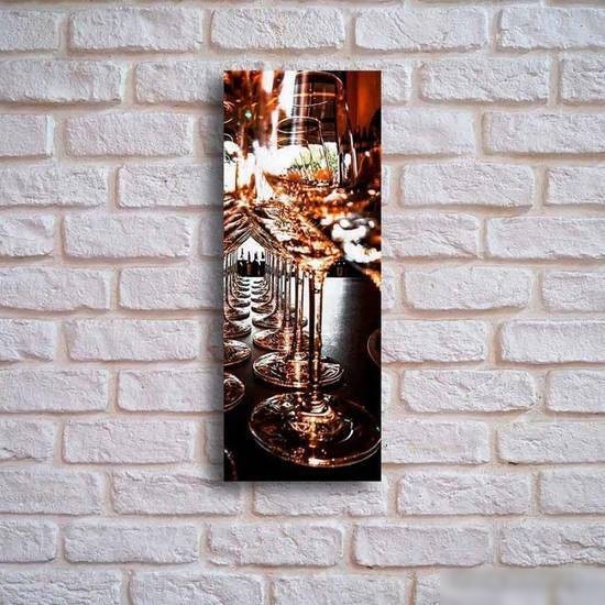Картина на стекле Stamprint Бокалы КТ045 (80x30)