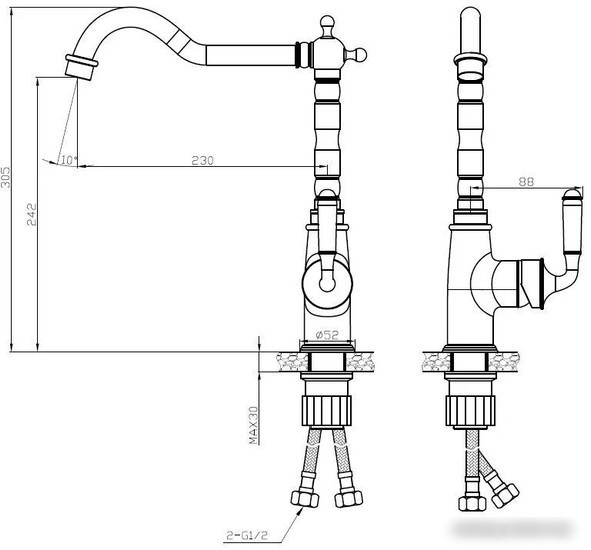 Смеситель Esko Florence FR 03 B