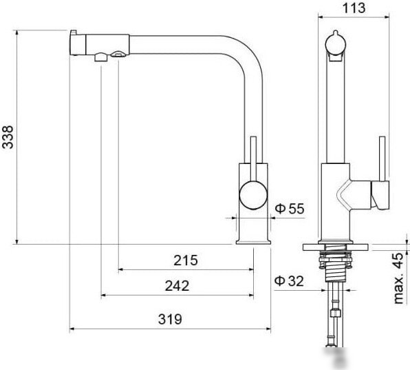 Смеситель Aquatek Европа AQ1386CR