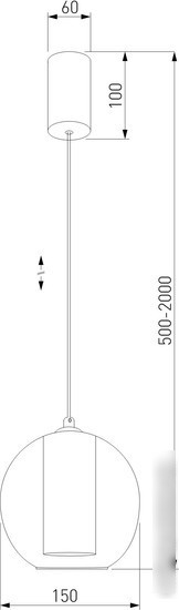 Подвесная люстра Евросвет 50258/1 LED шоколад