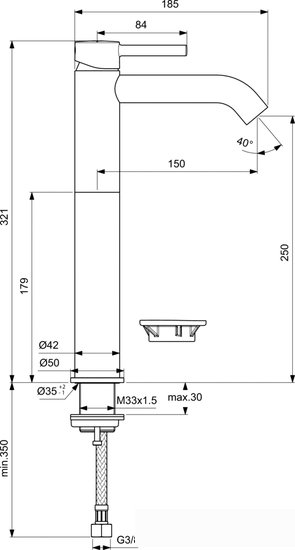 Смеситель Ideal Standard Ceraline BC269XG