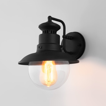 Уличный настенный светильник Elektrostandard Talli GL 3002D (черный)