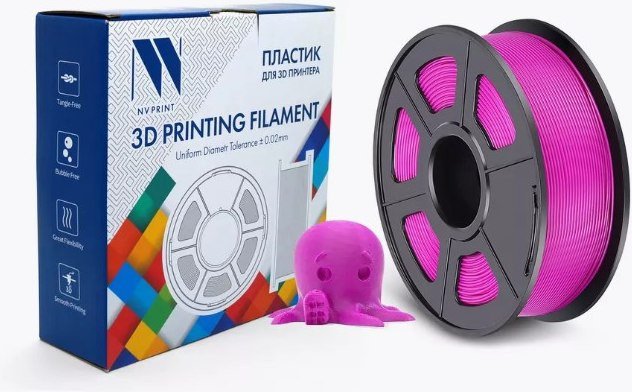 Пластик NV Print NV-3D-PLA-P-FUCHSIA (1.75мм, 1 кг, фуксия)