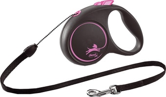 Flexi Black Design S Cord 5 m (розовый)