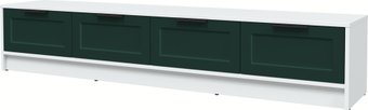 Тумба Интерлиния ТВ Концепт Тренд КТ-ТВ4-35 (белый платинум/изумруд)