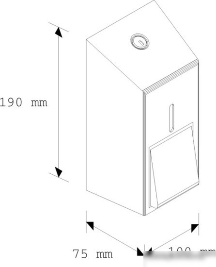 Дозатор для жидкого мыла Merida Stella Mini DSM102 (матовый)