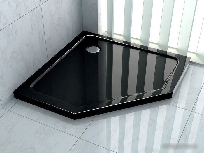 Душевой поддон Rea Diamond 90x90 (черный)