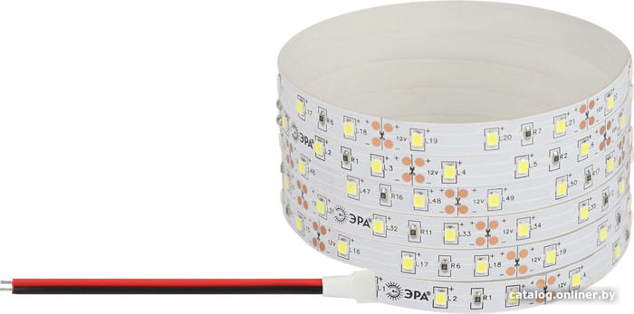 Светодиодная лента ЭРА LS2835 -4,8-60-12-4000K-IP20-1 year-5m, дневной белый Б0059897
