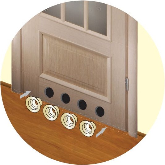 Вентиляционная решетка Vents МВ 52/4бВ (светлый дуб)
