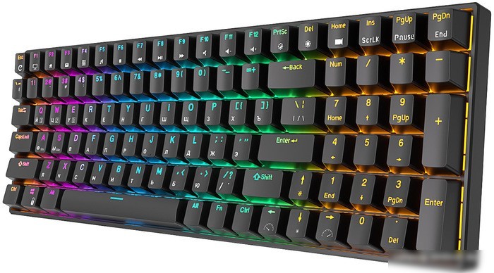 Клавиатура Royal Kludge RK100 RGB (черный, RK Red)