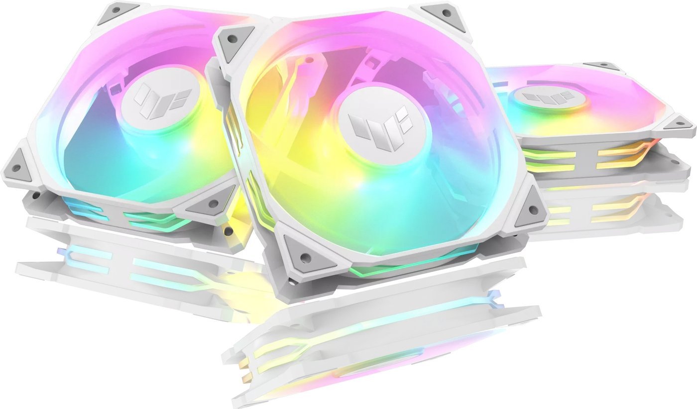 Комплект вентиляторов для корпуса ASUS TUF Gaming TR120 ARGB Triple Pack (белый)