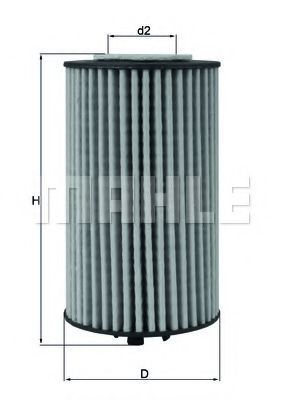 Масляный фильтр Mahle Knecht OX1058D
