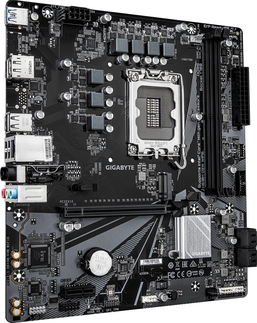 Материнская плата Gigabyte H610M D3W WiFi6 (rev. 1.1)