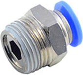 RockForce Фитинг для пласт. трубок 4 мм с нар. резьбой 1/4 RF-SPC04-02