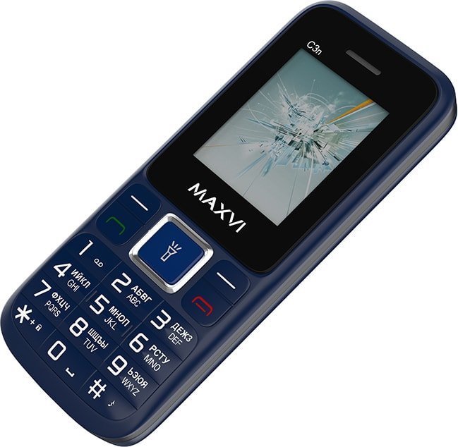 Кнопочный телефон Maxvi C3n (маренго)