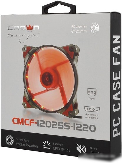 Вентилятор для корпуса CrownMicro CMCF-12025S-1220