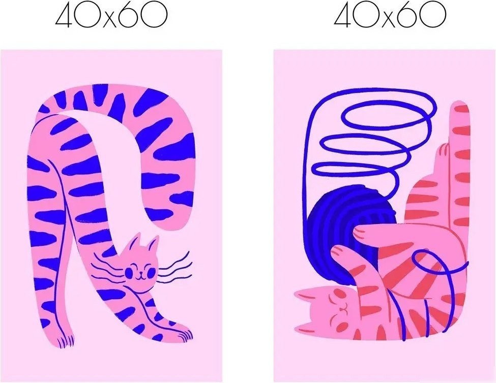 Постер Citydecor Котик 11 40x60 см