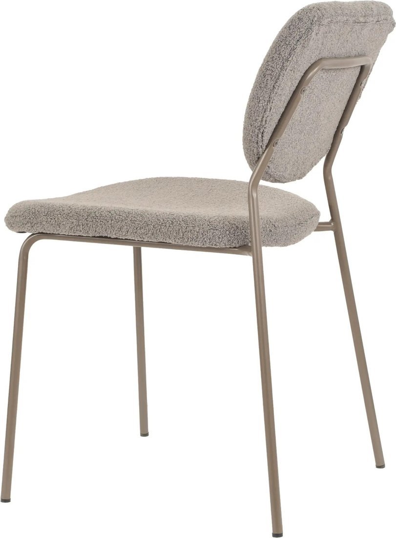 Стул Stool Group Gigi DRC-9155-B (темно-серый букле/ножки серые)