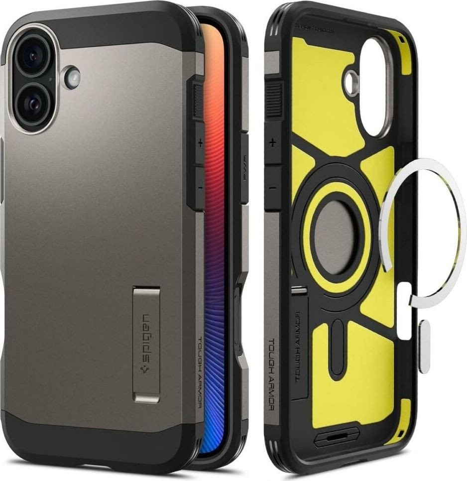 Чехол для телефона Spigen Tough Armor Mag Magsafe для iPhone 16 Gunmetal