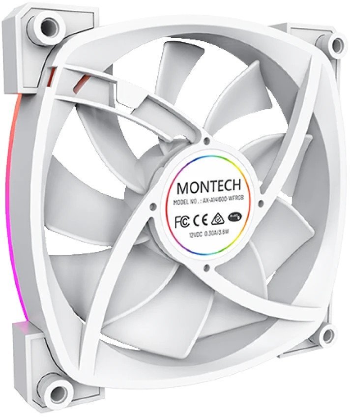 Вентилятор для корпуса Montech AX140 PWM (белый)