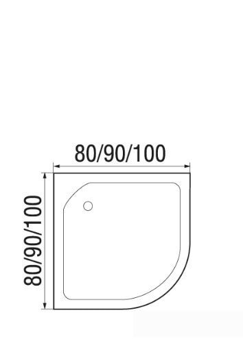 Душевая кабина River Nara Light 90/44 МТ (без крыши)