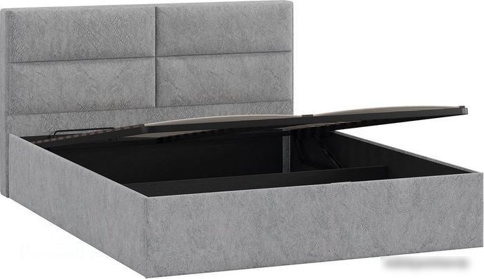 Кровать Трия Глосс универсальный тип 1 с ПМ и заглушиной 160x200 (Wellmart Silver)