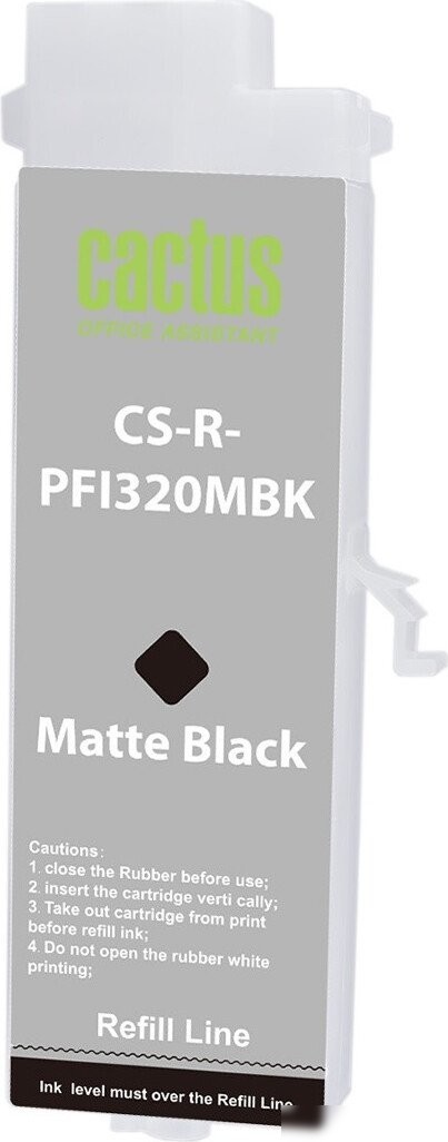 Картридж CACTUS CS-R-PFI320MBK без чипа