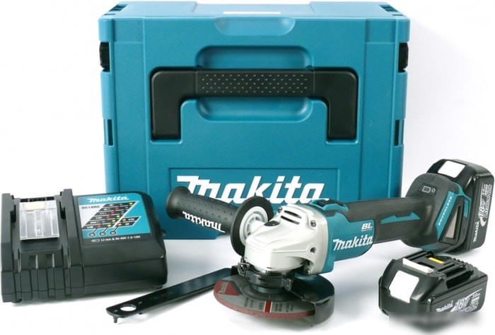 Угловая шлифмашина Makita DGA504RF (с 2-мя АКБ)