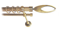 Карниз для штор Lm Decor Эллипс 178 1р гладкий 25мм (антик, 3м)
