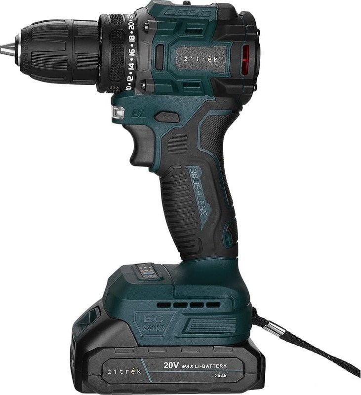 Дрель-шуруповерт Zitrek Greenpower 20 PRO 085-1314 (с 2-мя АКБ, кейс)